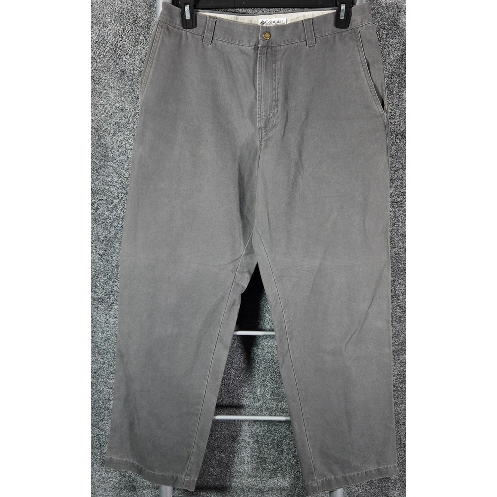 Columbia Sportswear Mens Gray Canvas Utility Outdoor Hiking Pants 32x30